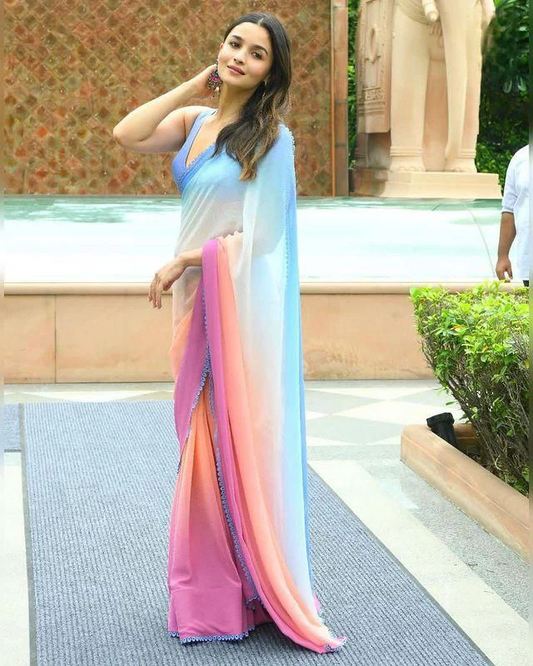 Ready To Wear Alia Bhatt Inspired Graceful Elegance Saree